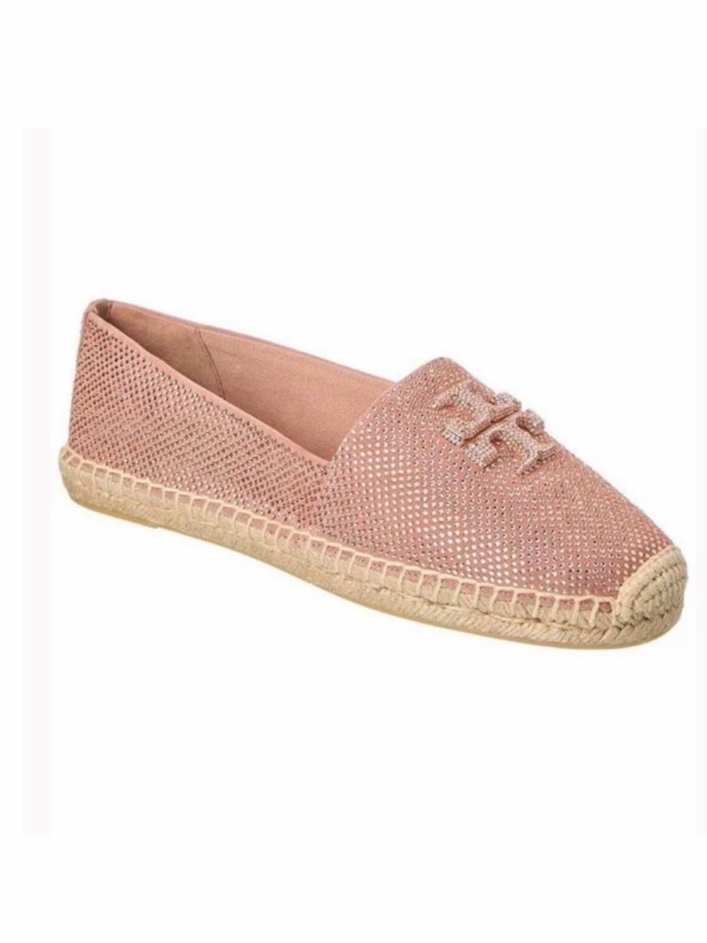 Tory Burch Sequin Embellished Pink Slip-On Flats
